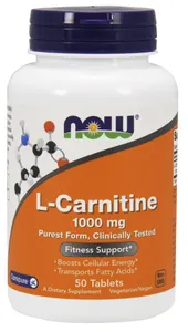 NOW Foods - L-Karnityna, 1000mg, 50 tabletek