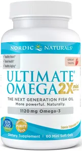 Nordic Naturals - Ultimate Omega 2X Mini, 1120mg, Truskawka, 60 kapsułek miękkich mini