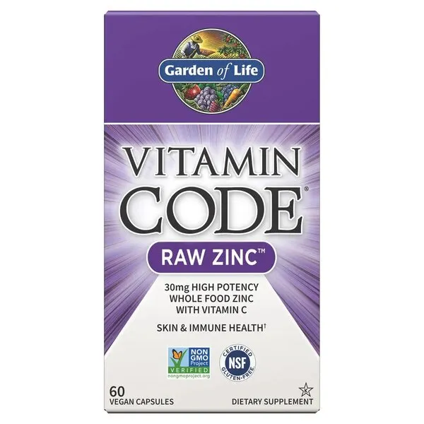 Garden of Life - Vitamin Code RAW, Cynk, 60 vkaps