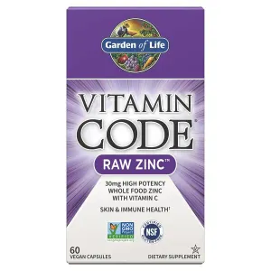 Garden of Life - Vitamin Code RAW, Cynk, 60 vkaps