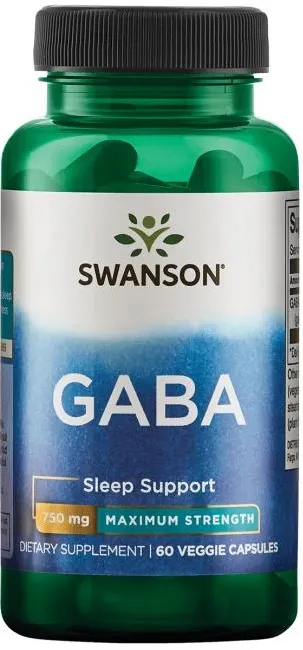 Swanson - GABA, 750mg Maximum Strength, 60 vkaps