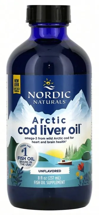 Nordic Naturals - Arctic Cod Liver Oil, 1060mg, Bezsmakowy, 237 ml