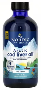 Nordic Naturals - Arctic Cod Liver Oil, 1060mg, Bezsmakowy, 237 ml