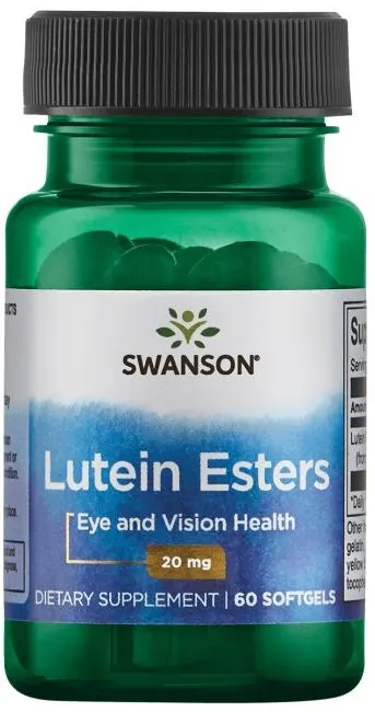 Swanson - Estry Luteiny, 20mg, 60 kapsułek miękkich