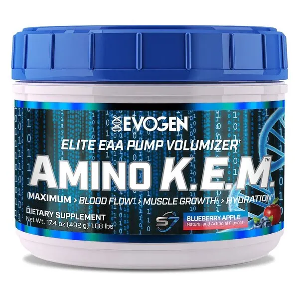 Evogen - Amino K.E.M. EAA, Blueberry Apple, Proszek, 563g