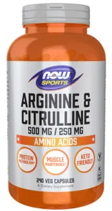 Now Foods - Arginina & Cytrulina, 240 vkaps