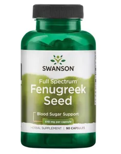 Swanson - Nasiona Kozieradki, 610mg, 90 kapsułek