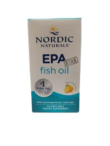 Nordic Naturals - EPA Xtra, 1640mg Omega 3 Smak Cytrynowy, 60 kapsułek miękkich