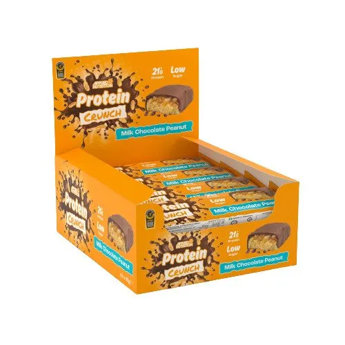 Applied Nutrition - Applied Protein Crunch Bar, Mleczna Czekolada z Orzechami, 12 batonów