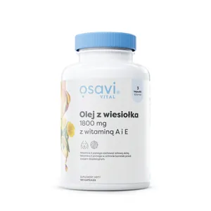 Osavi - Olej z Wiesiołka z Witaminą A i E, 1800mg, 120 kapsułek miękkich