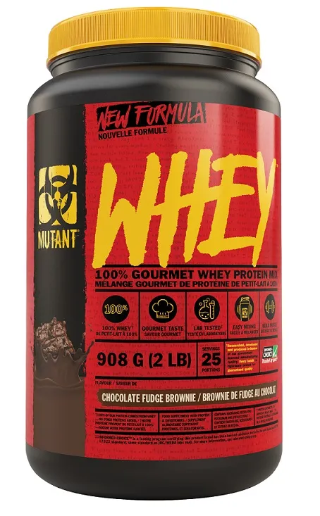 Mutant - Whey, Odżywka Białkowa, Chocolate Fudge Brownie, Proszek, 908g