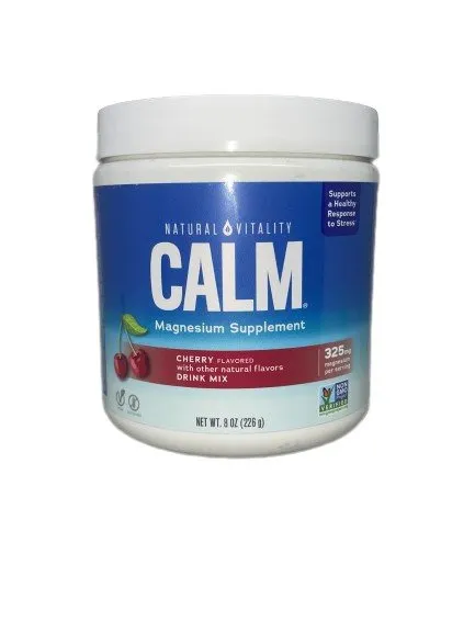 Natural Vitality - Calm Magnesium Powder, Cherry, Proszek, 226g