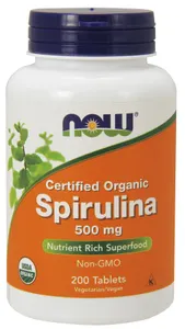 NOW Foods - Spirulina, 500 mg, 200 tabletek