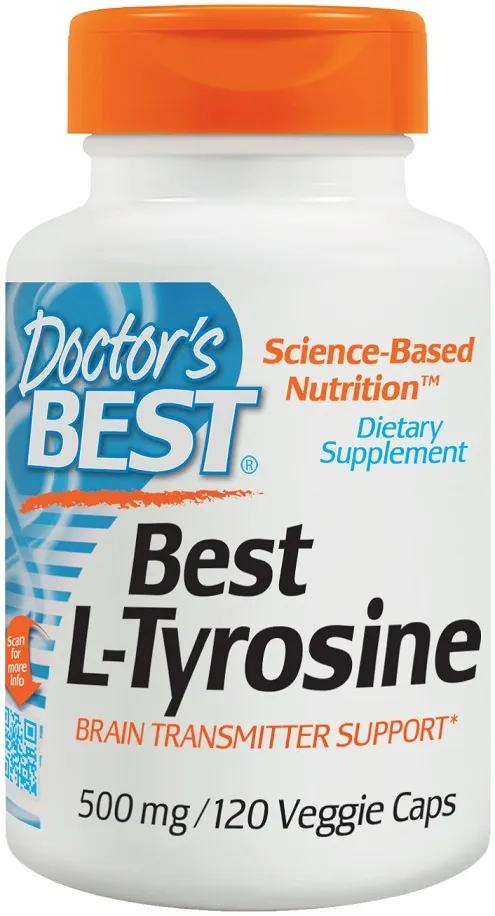 Doctor's Best - L-Tyrozyna, 500mg, 120 vkaps