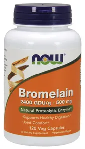 NOW Foods - Bromelaina, 500mg, 120 vkaps