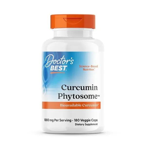 Doctor's Best - Kurkumina, Curcumin Phytosome + Meriva, 500mg, 180 vkaps