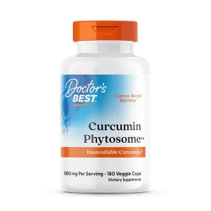 Doctor's Best - Kurkumina, Curcumin Phytosome + Meriva, 500mg, 180 vkaps