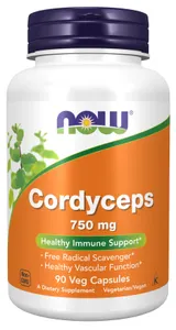 NOW Foods - Kordyceps, 750 mg, 90 vkaps