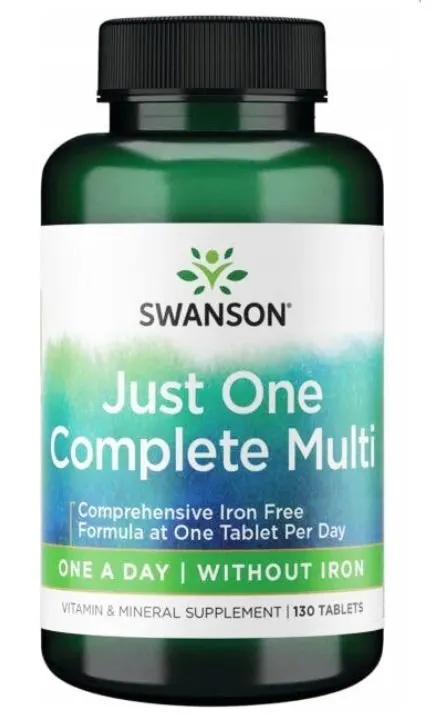 Swanson - Century Formula, Kompleks Multiwitamin bez Żelaza, 130 tabletek