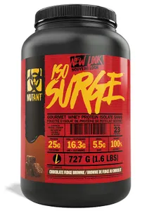 Mutant - Iso Surge, Izolat, Chocolate Fudge Brownie, Proszek, 727g