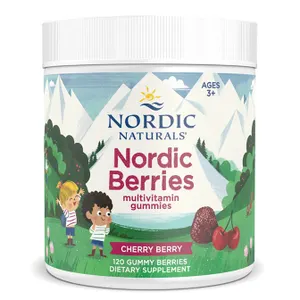Nordic Naturals - Multiwitaminy, Nordic Berries, Smak Wiśniowy, 120 żelek