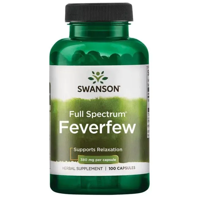 Swanson - Feverfew (Złocień Maruna), 380mg, 100 kapsułek