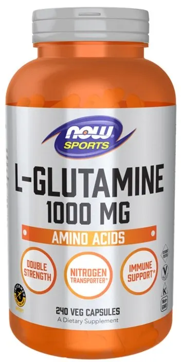 NOW Foods - L-Glutamina, 1000mg, 240 kapsułek