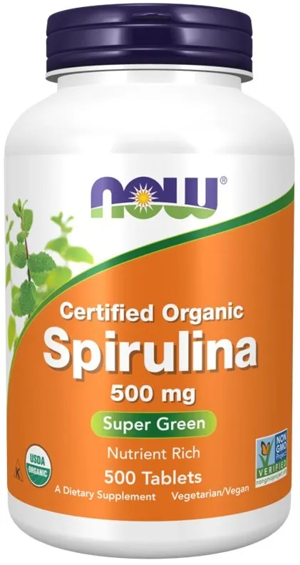 NOW Foods - Spirulina, 500mg, 500 tabletek