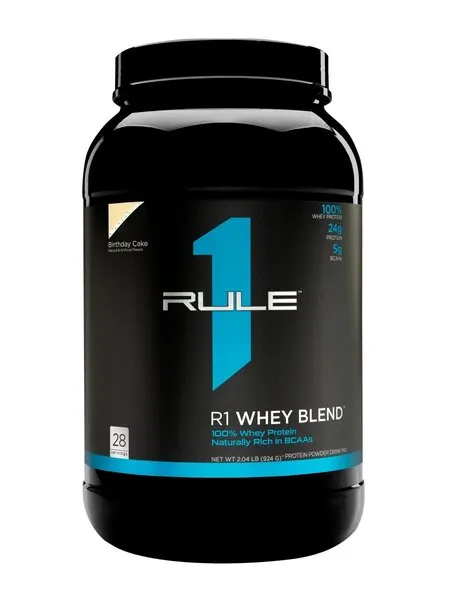 Rule One - R1 Whey Blend, Odżywka Białkowa, Birthday Cake, Proszek, 924g
