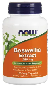 NOW Foods - Boswelia Ekstrakt + Kurkuma, 250mg, 120 vkaps
