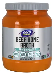 NOW Foods - Bone Broth, Beef Powder, Proszek, 544g
