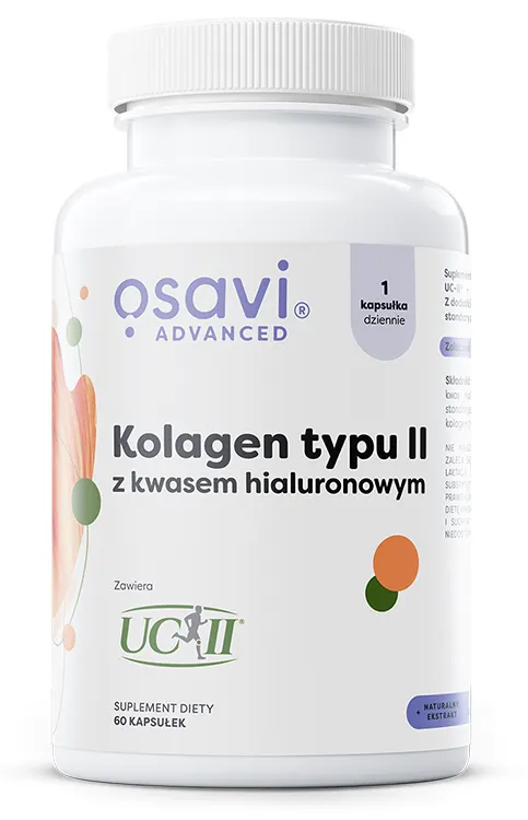 Osavi - Kolagen Typu II z Kwasem Hialuronowym, 60 kapsułek