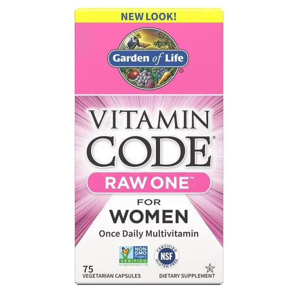 Garden of Life - Vitamin Code RAW ONE dla Kobiet, 75 kapsułek