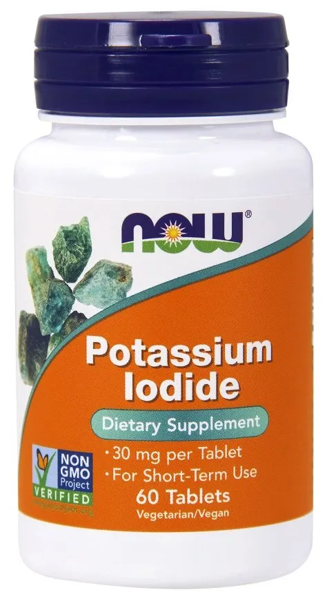 NOW Foods - Jodek Potasu, 30 mg, 60 tabletek