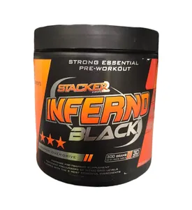 Stacker2 Europe - Przedtreningówka, Inferno Black, Orange Overdrive, Proszek 300g