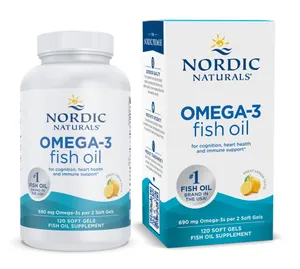 Nordic Naturals - Omega-3, 690mg, Cytryna, 120 kapsułek miękkich