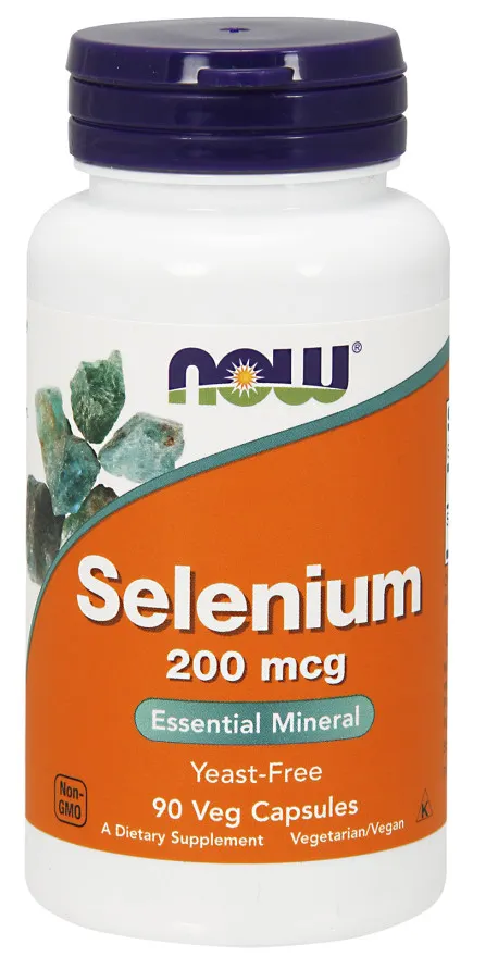 NOW Foods - Selen, 200mcg, 90 vkaps