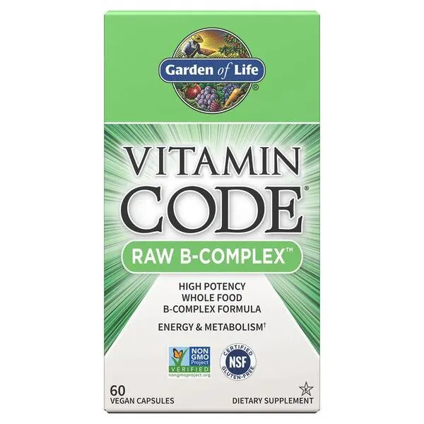 Garden of Life - Vitamin Code RAW B, Kompleks Witamin B, 60 vkaps