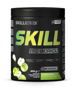 Skill Nutrition - Przedtreningówka, Pre-Workout, Green Apple, 400g