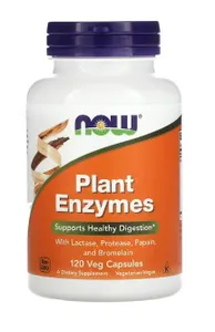 NOW Foods - Plant Enzymes, Enzymy Roślinne, 120 vkaps