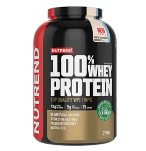 Nutrend - Odżywka Białkowa 100% Whey Protein, White Chocolate + Coconut, Proszek 2250g