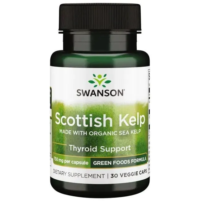 Swanson - Scottish Kelp, 750mg, 30 vkaps