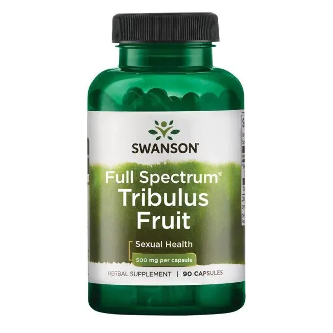 Swanson - Tribulus, Owoc, 500mg, 90 kapsułek