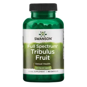 Swanson - Tribulus, Owoc, 500mg, 90 kapsułek