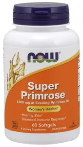 NOW Foods - Super Primrose, Olej z Wiesiołka, 1300mg, 60 kapsułek miękkich