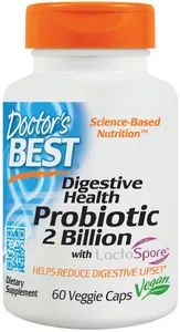 Doctor's Best - Probiotyki, 2 Mialiardy, z LactoSpore, 60 vkaps