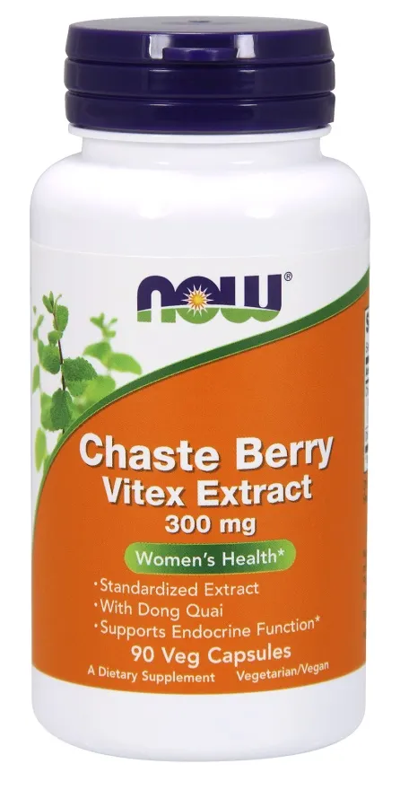 NOW Foods - Chaste Berry Vitex Extract, 300mg, 90 vkaps