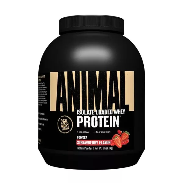 Universal Nutrition - Animal Whey, Truskawka, Proszek, 1810g
