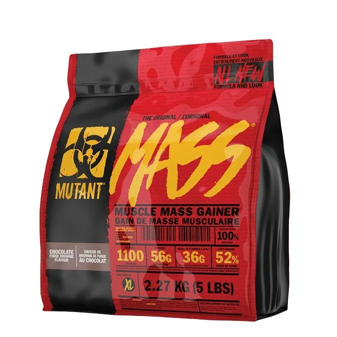 Mutant - Mass, Gainer, Chocolate Fudge Brownie, Proszek, 2270g