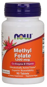 NOW Foods - Methyl Folate, 1000mcg, 90 tabletek